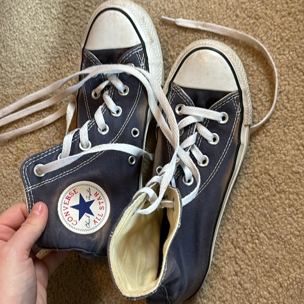 Navy High Top Converse